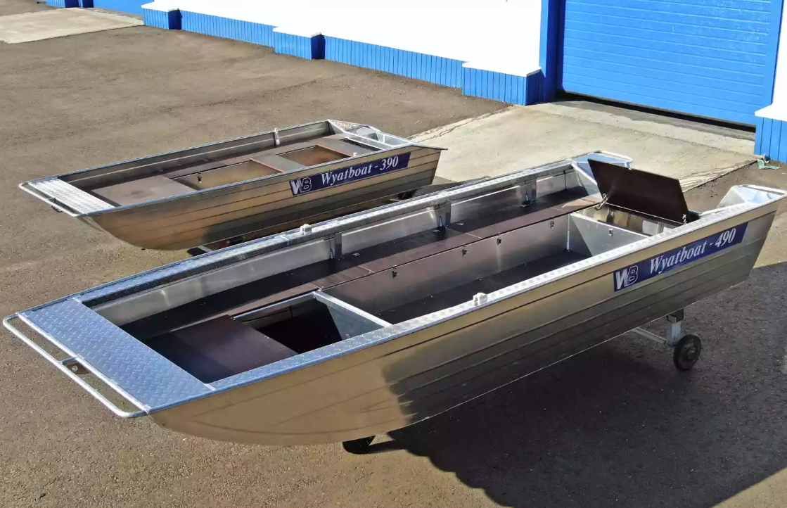 Алюминиевая лодка Wyatboat-490 Jonboat в Саратове