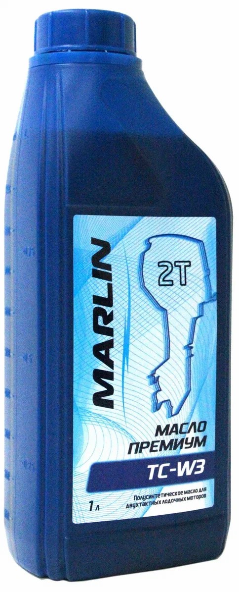 МАСЛО ПОЛУСИНТЕТИЧЕСКОЕ MARLIN ПРЕМИУМ 2Т, TC-W3, 1 ЛИТР в Саратове