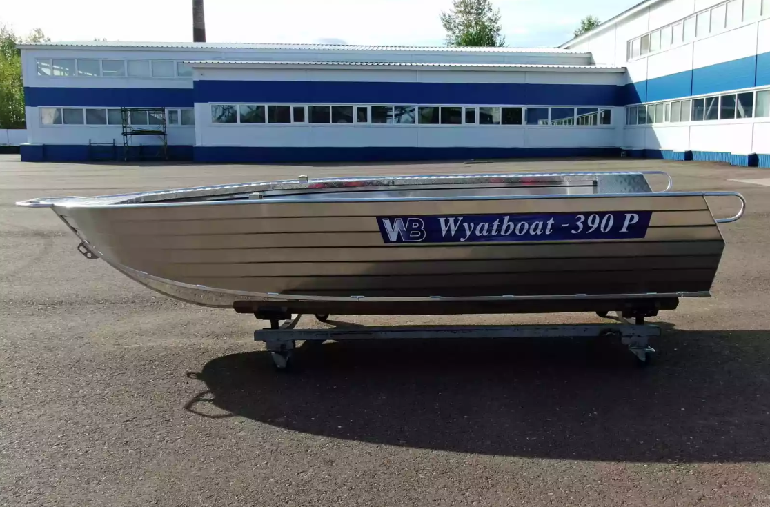 Алюминиевая лодка Wyatboat-390РМ увеличенный борт в Саратове