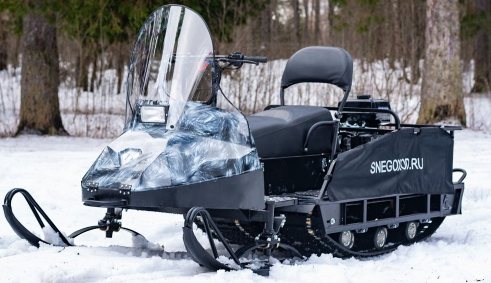 Миниснегоход Бурлак Егерь Экспедитор 15 л.с. , реверс, тормоз, капот белый в Саратове