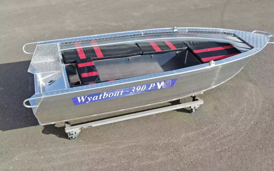 Алюминиевая лодка Wyatboat-390РМ увеличенный борт в Саратове