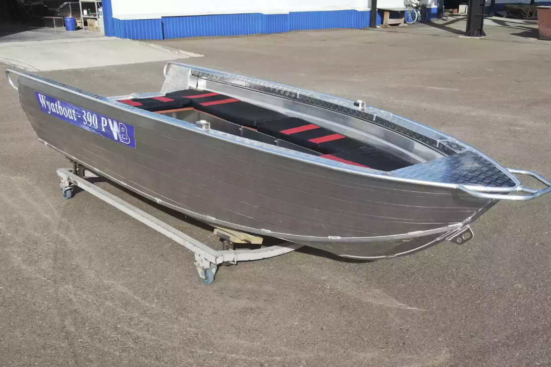Алюминиевая лодка Wyatboat-390РМ увеличенный борт в Саратове