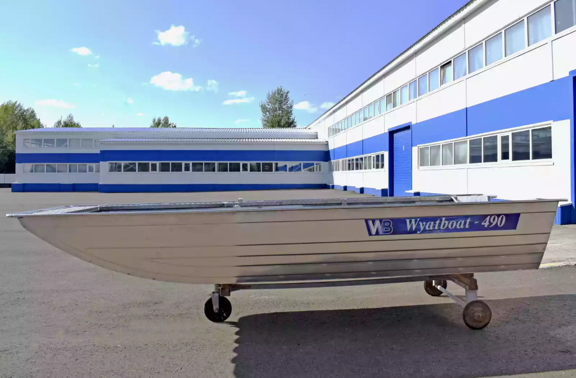 Алюминиевая лодка Wyatboat-490 Jonboat в Саратове