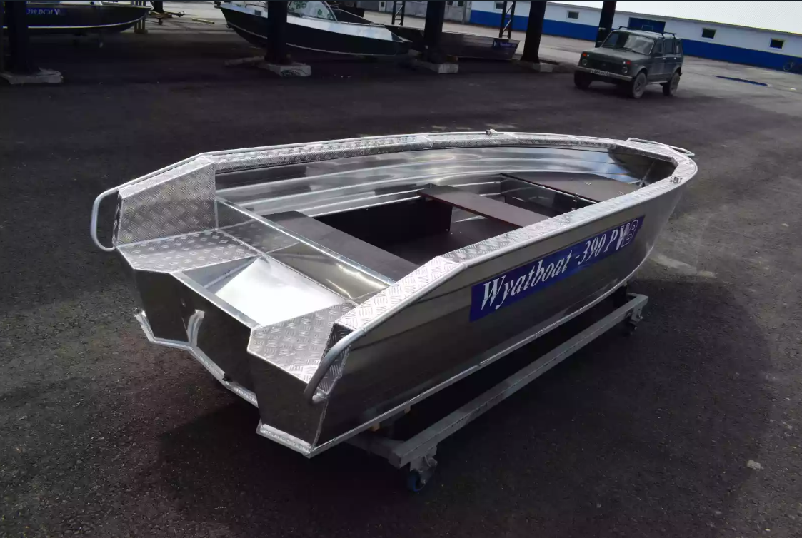 Алюминиевая лодка Wyatboat-390Р Увеличенный борт в Саратове