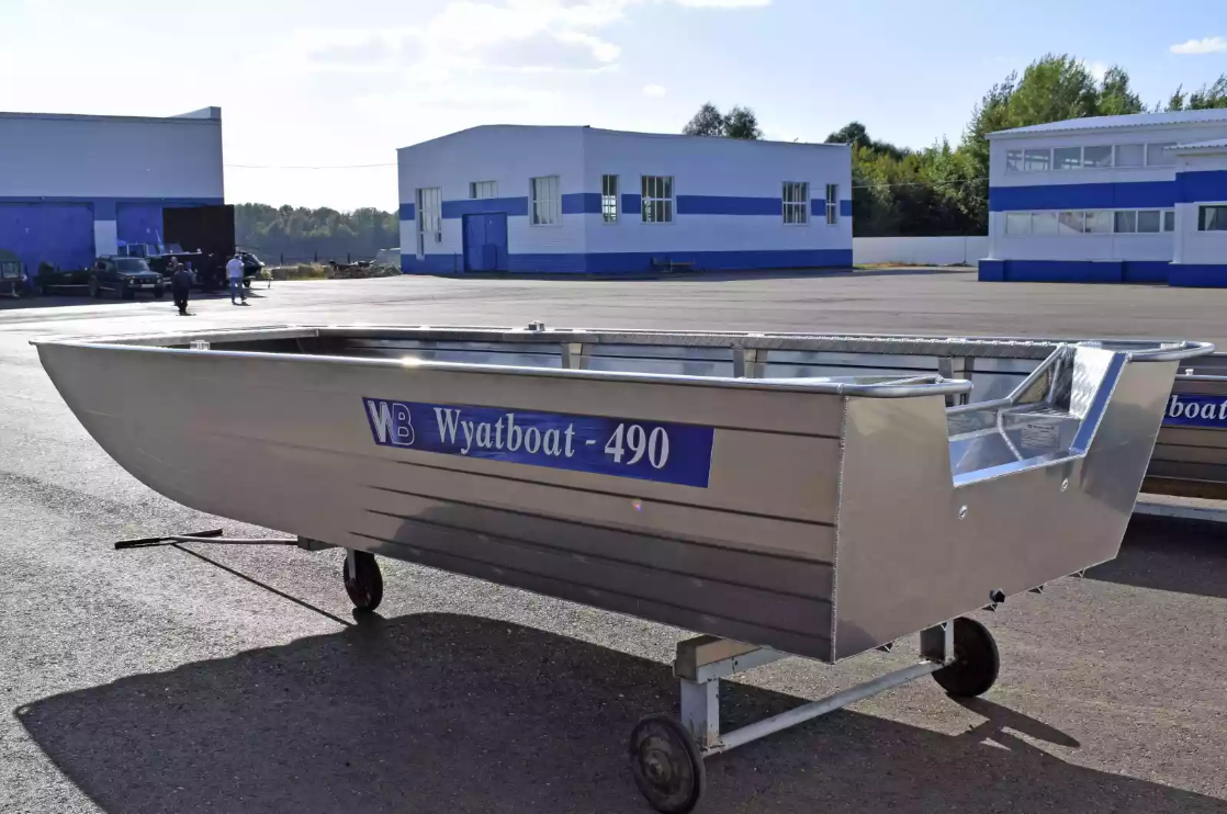 Алюминиевая лодка Wyatboat-490 Jonboat в Саратове