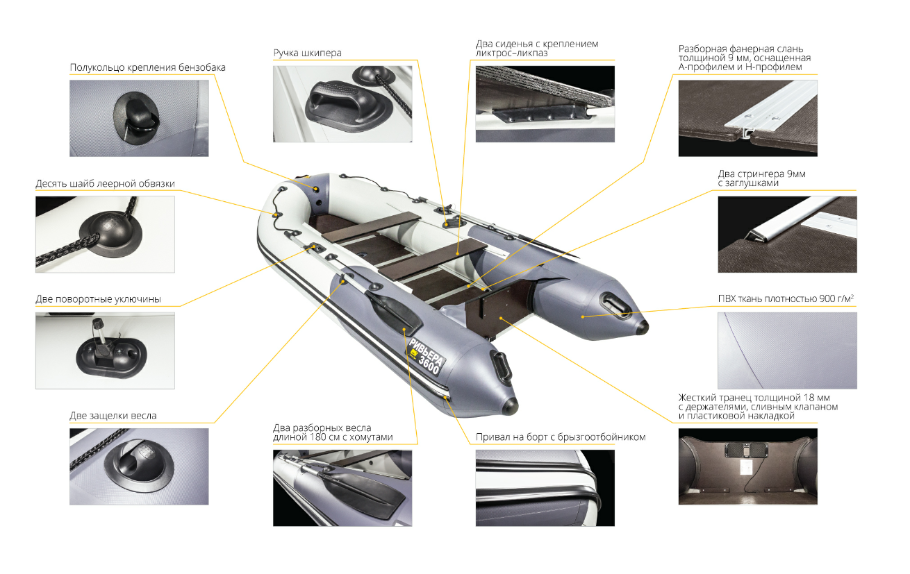 Лодка Ривьера Компакт 3600 СК в Саратове