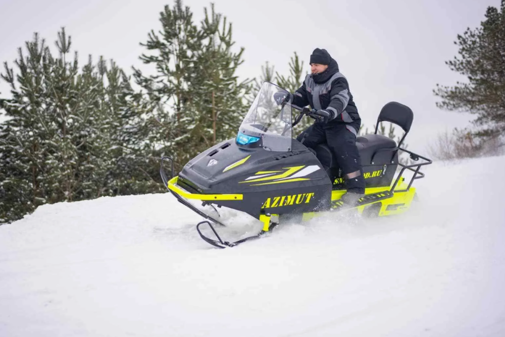 Миниснегоход Бурлак Азимут 24 л.с. , эл.запуск, реверс, тормоз гидравл, капот черный в Саратове