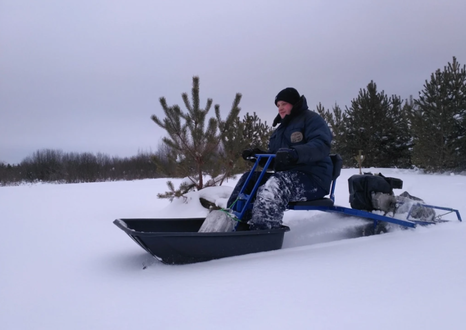Мотобуксировщик толкач Альбатрос-XL8 с модулем. С фарой, склизы в Саратове