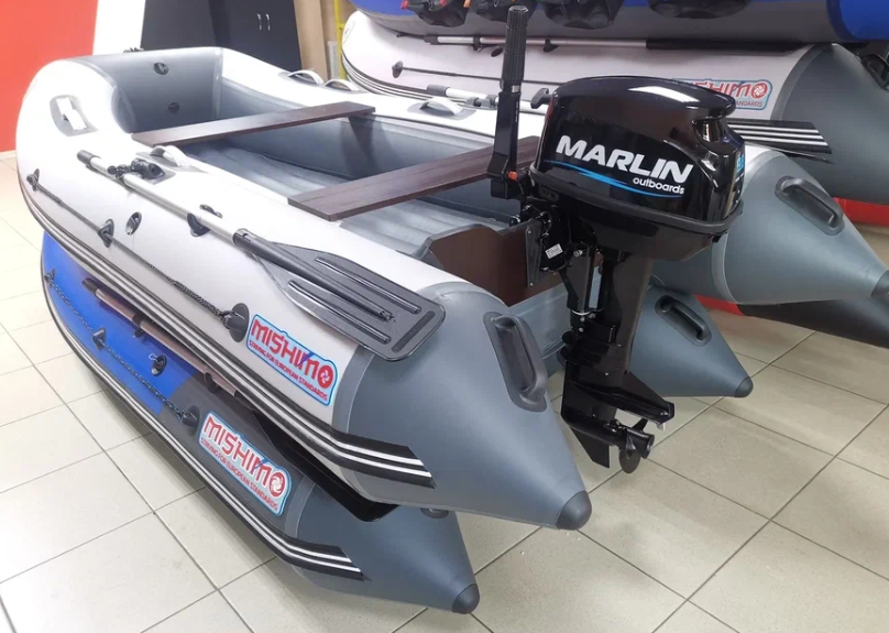 КОМПЛЕКТ ЛОДКА MISHIMO LITE 350 + МОТОР 9,8 Л.С. в Саратове