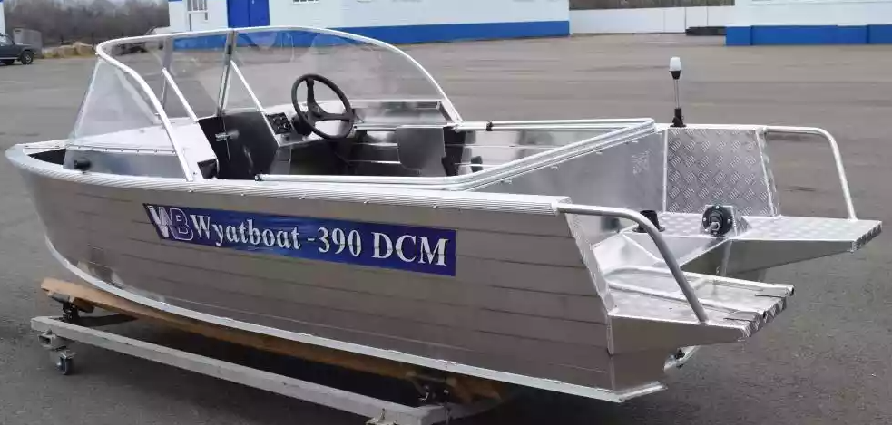 Алюминиевая лодка Wyatboat-390 DCM Увеличенный борт в Саратове