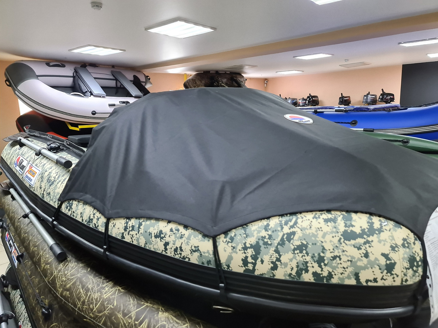 КОМПЛЕКТ НОСОВОГО ТЕНТА К ЛОДКЕ SMARINE AIR MAX 330 ЧЕРНЫЙ в Саратове