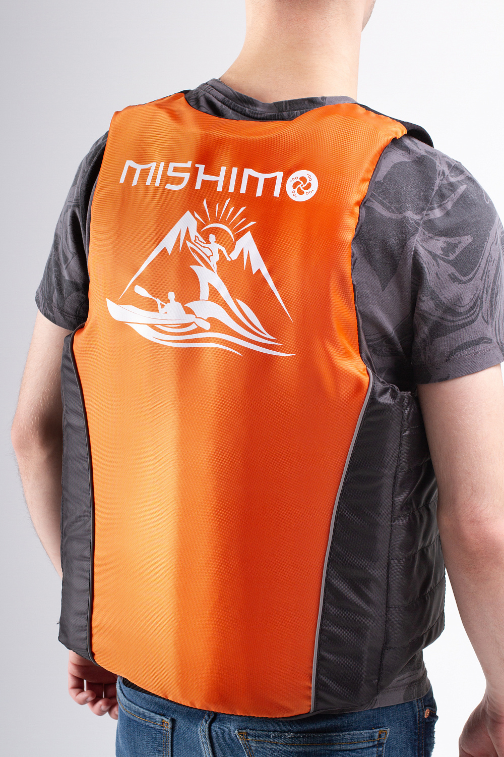 Жилет спасательный MISHIMO PRO Премиум качества Черно-оранжевый в Саратове